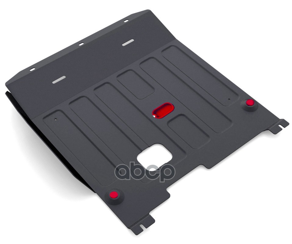 Защита картера двигателя и КПП Citroen, Fiat, Peugeot Jumper, Ducato, Boxer крепеж в комплекте сталь 1.8 мм черный АвтоБроня ...