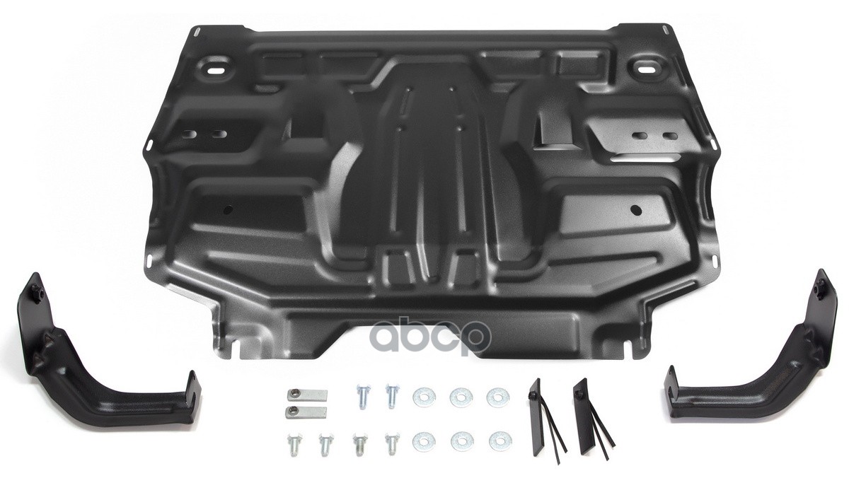 Защита картера двигателя и КПП Seat, Skoda, Volkswagen Ibiza, Fabia, Fabia RS, Rapid, Roomster, Polo крепеж в комплекте сталь...