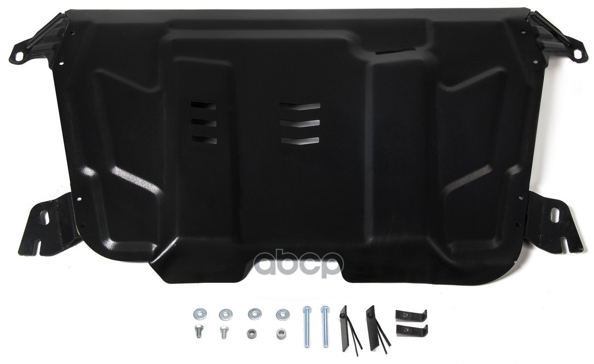 Защита картера двигателя + КПП + комплект крепежа АвтоБРОНЯ, Сталь, Toyota Highlander 2010->/Camry (XV70) 2018->/Lexus ES (XV...