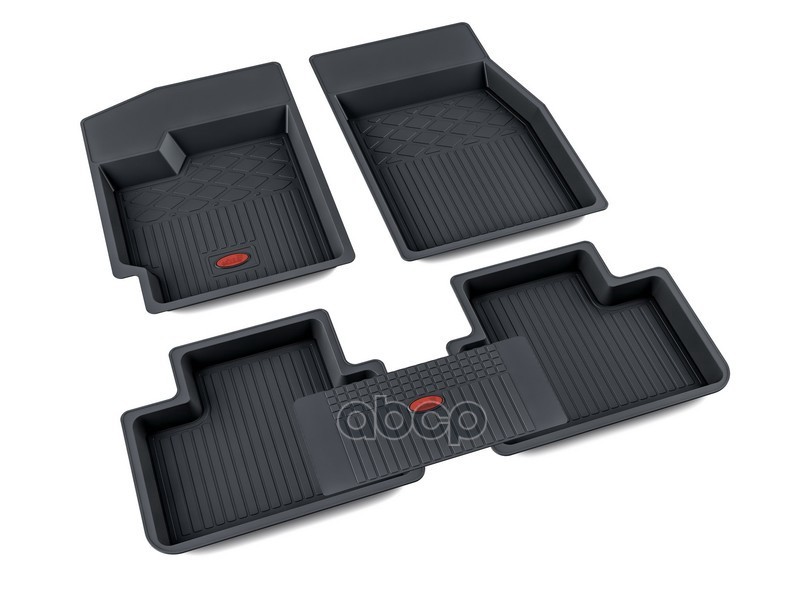 Коврики Салона Резина Черный Chevrolet Aveo Седан 2006- Агатэк A.002.03.h АгатэК арт. A.002.03.H