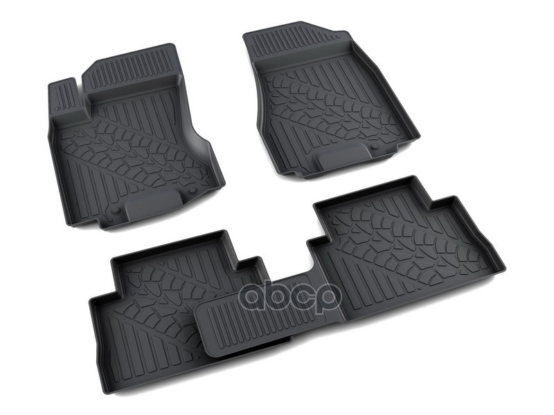 Коврики Салона Полиуретан Черный Nissan X-Trail 2007- Агатэк A.002.62.pl АгатэК арт. A.002.62.PL