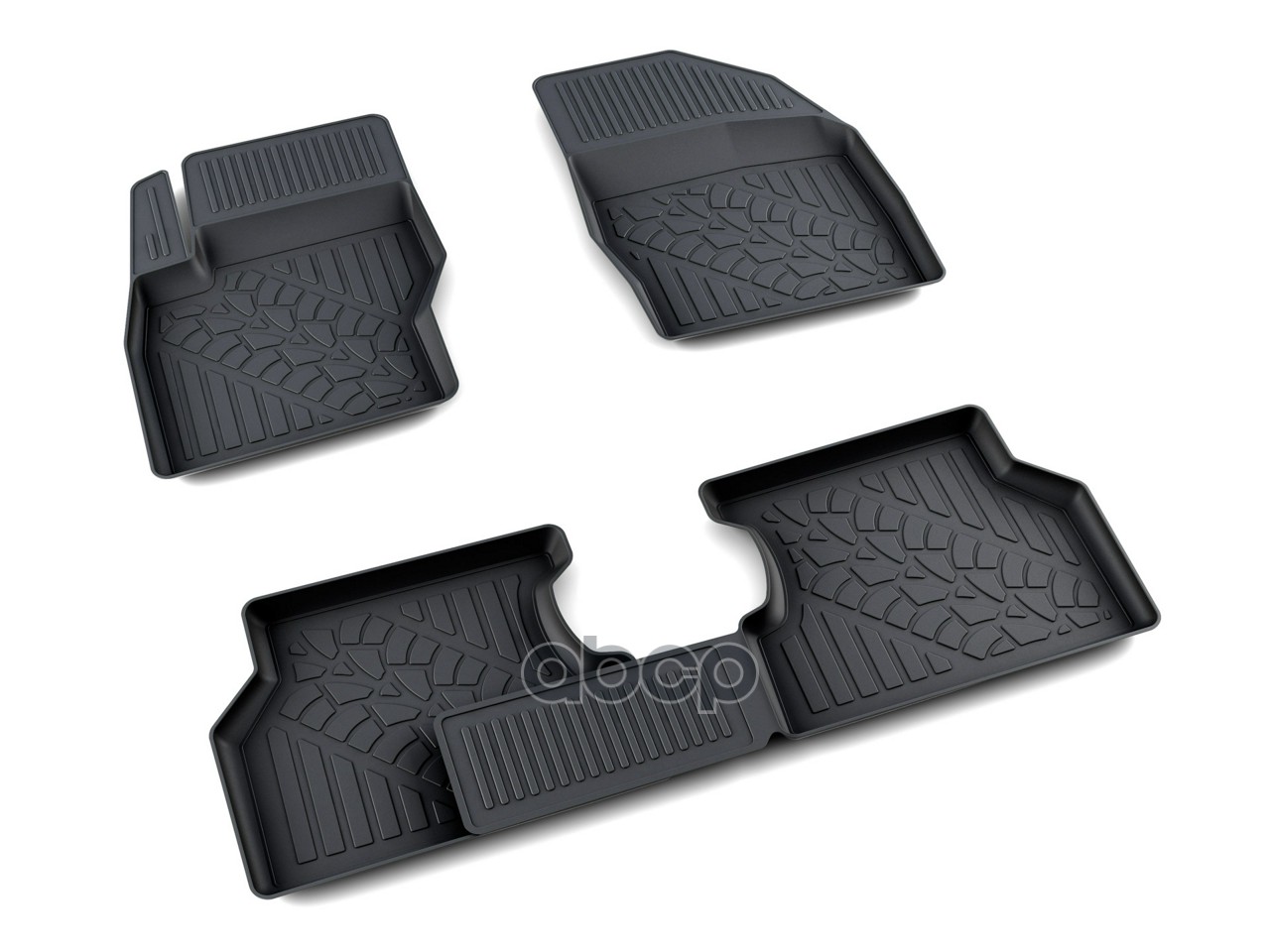 Коврики В Салон Ваз 2190 Резина Черный Комплект Агатэк Vsk-00150085 АгатэК арт. VSK-00150085