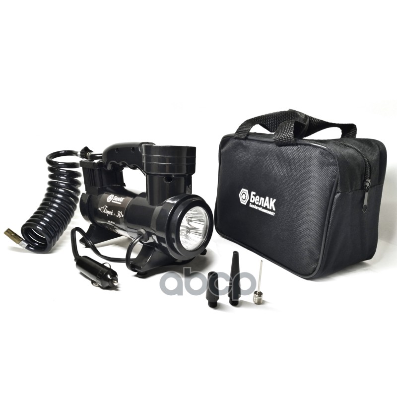 Компрессор для накачки шин Борей-30 с фонарем 12V 42 л/мин. БелАК БелАК арт. БАК99154