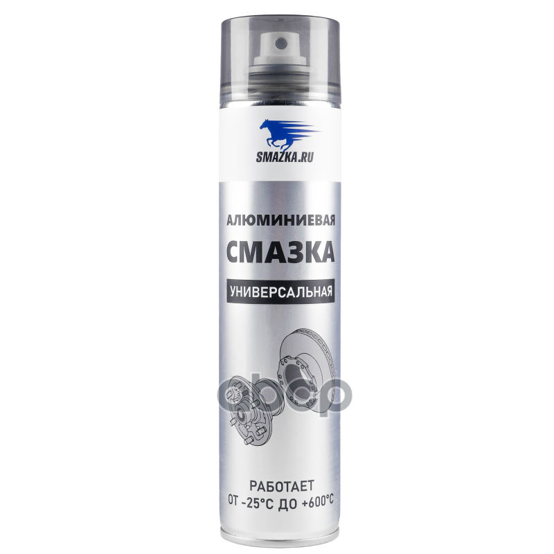 Алюминиевая Спрей-Смазка  Флакон-Аэрозоль 400 Мл. ВМПАВТО арт. 8038