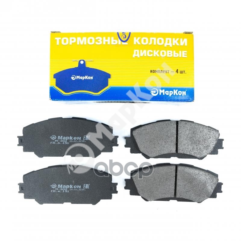 Колодки тормозные дисковые к-т Toyota Auris  Corolla МарКон арт. 19100175
