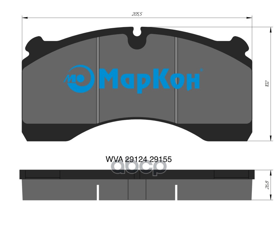 Колодки Тормозные Fr МарКон арт. 32400268
