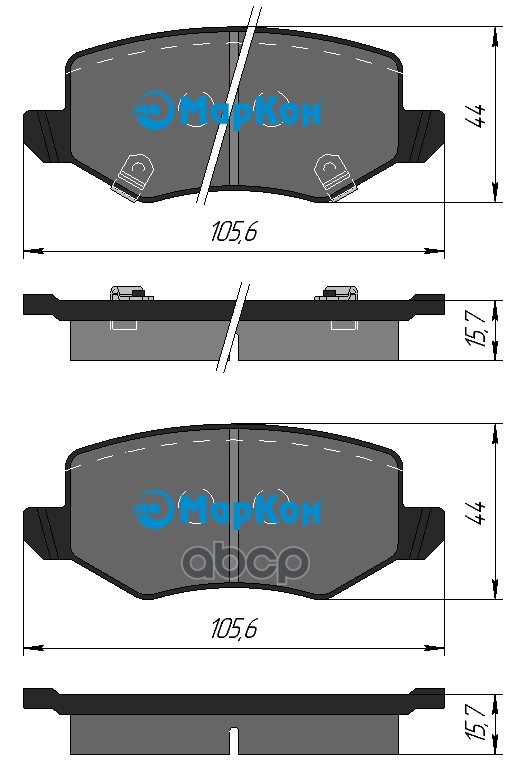 Колодки тормозные дисковые задние к-т HAVAL JOLION 1.5 2WD МарКон арт. 508602164