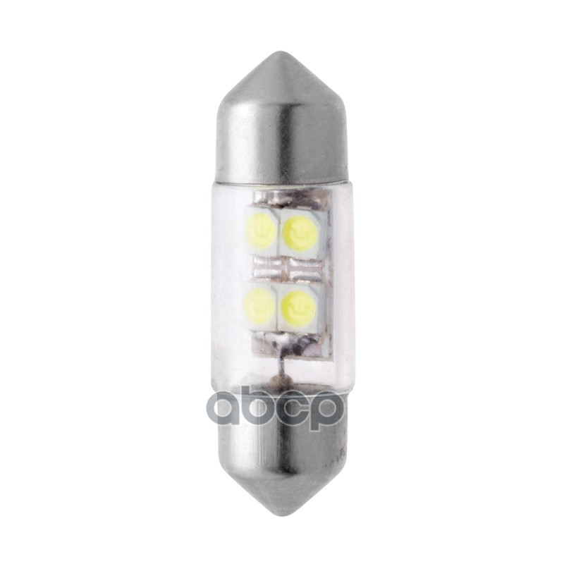 Лампа светодиодная сигнальная C5W 12V T11x31 S8.5 4SMD (3.5x2.8) White картон 10шт цена за 1шт Маяк арт. 12T11X31W4SMD