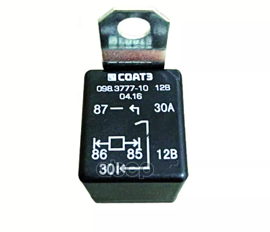 Реле Универсальное 12В/4 Конт 20А Соатэ 098.3777-10 СОАТЭ арт. 098.3777-10