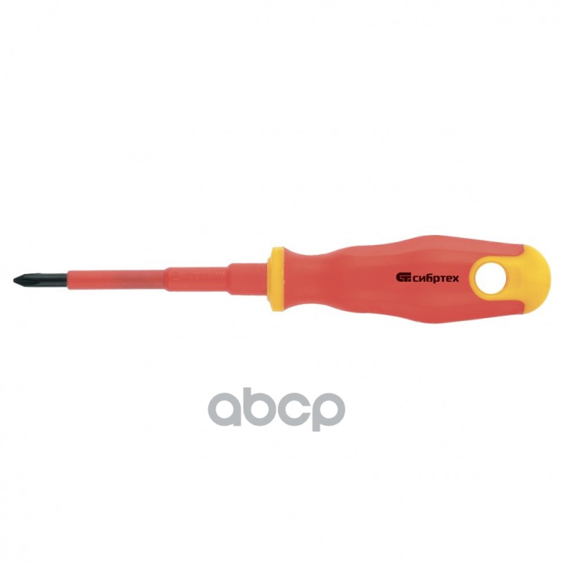 Отвертка Диэлектрическая Ph1x80 Мм, Crv, До 1000 В, Двухкомпонентная Рукоятка Сибртех 12930 Сибртех арт. 12930