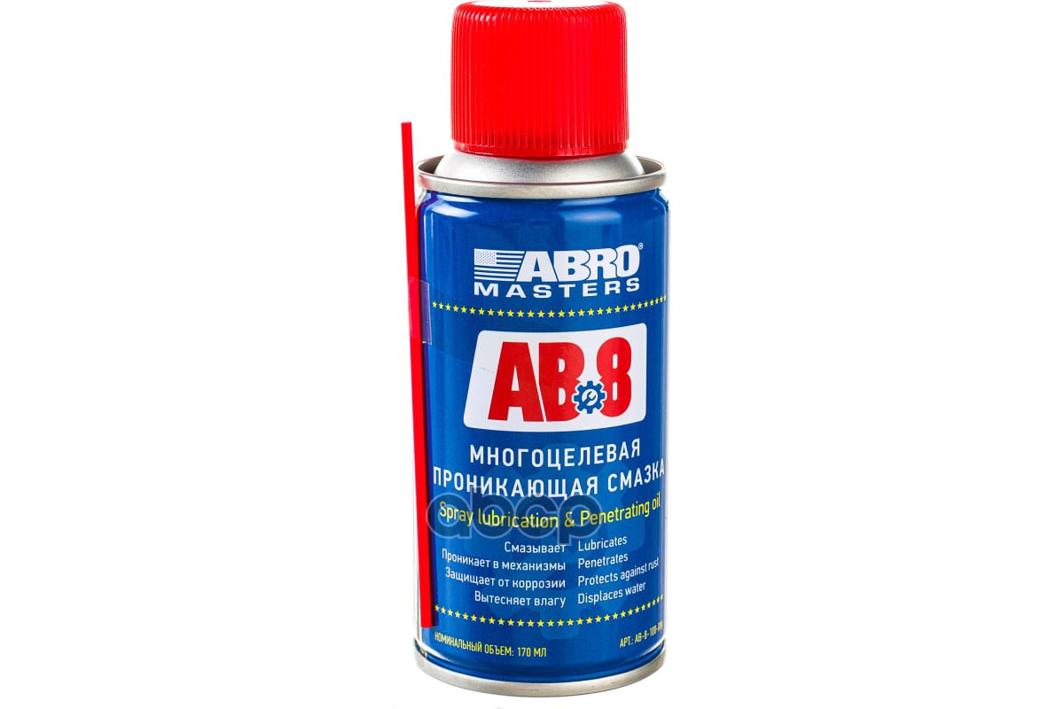 Смазка cпрей AB8 многоцелевая 100 мл AB-8-100-R ABRO AB8100RW ABRO AB8100RW ABRO арт. AB8100RW