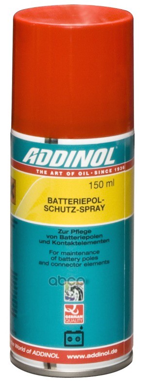 4014766072436 Смазка Пластичная Addinol Batteriepolschutzspray 0,15Л Аэрозоль Addinol 4014766072436 ADDINOL арт. 4014766072436