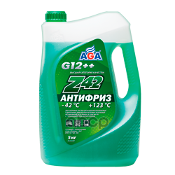 Антифриз AGA Z-42 G12++ готовый -42C зеленый 5 кг AGA049Z AGA арт. AGA049Z