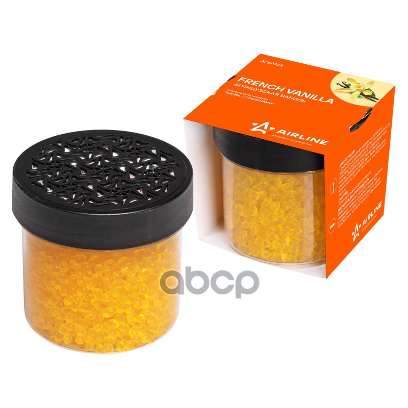 Ароматизатор Банка с гранулами французская ваниль (AFBA102) AIRLINE арт. AFBA102