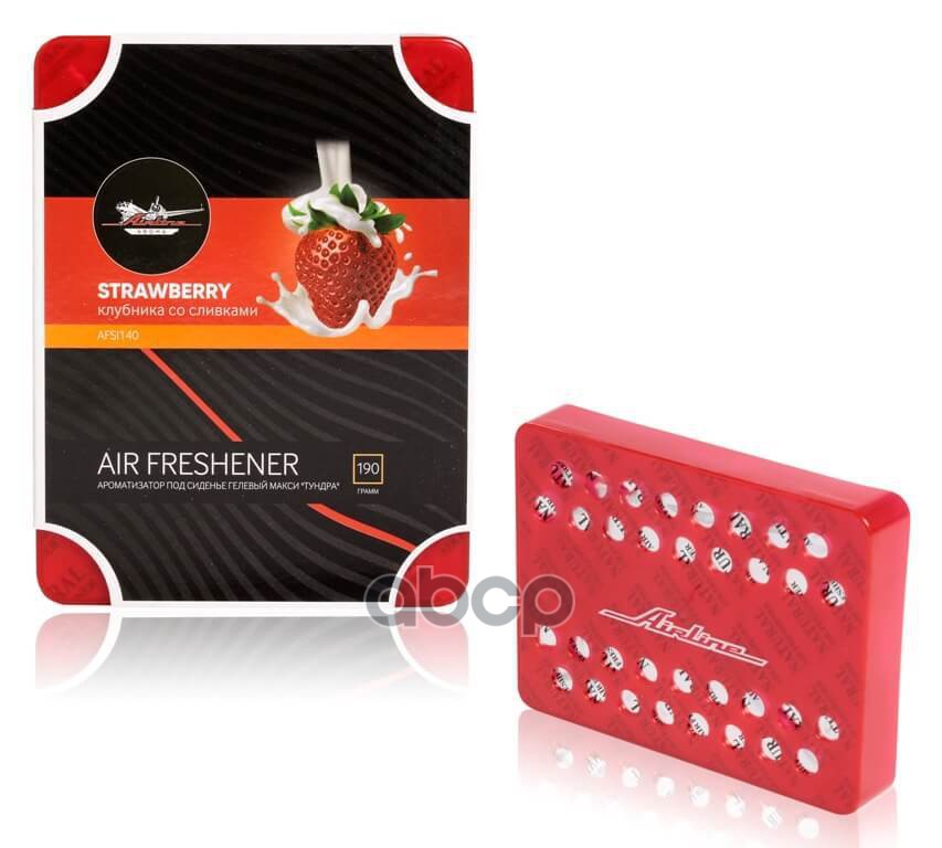Ароматизатор под сиденье гелевый макси Тундра клубника со сливками (AFSI140) AIRLINE арт. afsi140