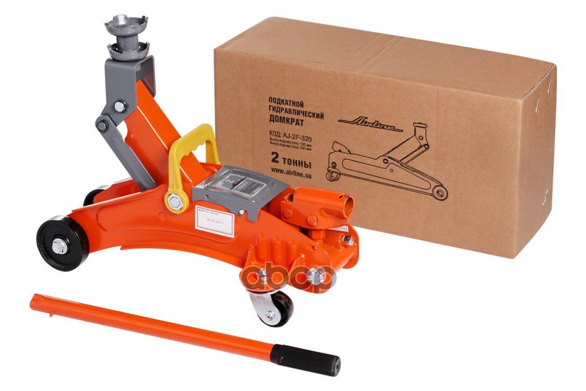 Домкрат подкатной 2т (MIN - 125мм, MAX - 320мм,) (AJ-2F-320) AIRLINE арт. AJ2F320