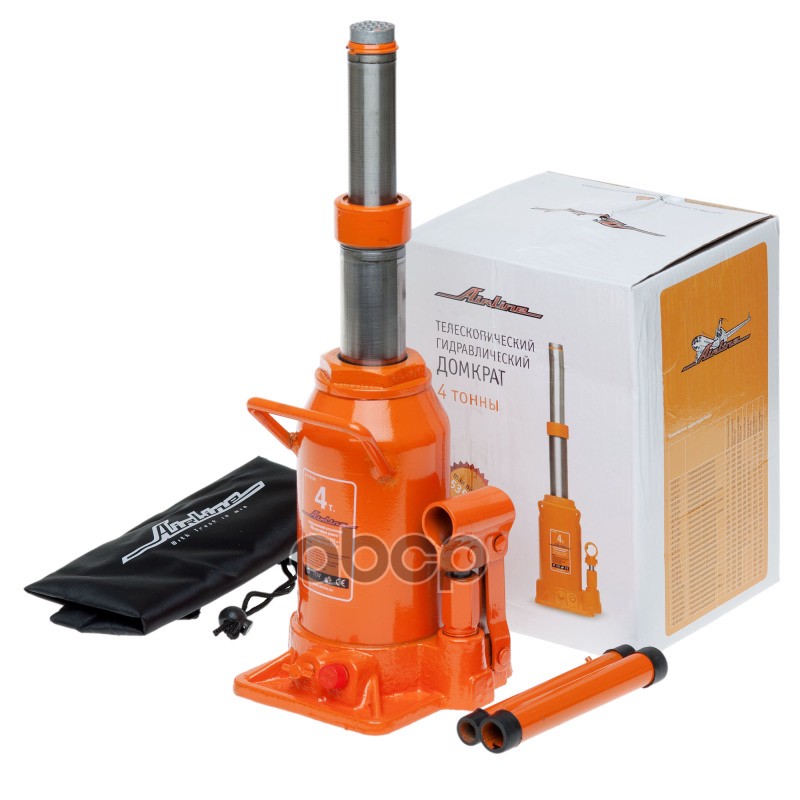 Домкрат телескопич. 4т 229-535мм  сумка (AJ-TB-04) AIRLINE арт. aj-tb-04