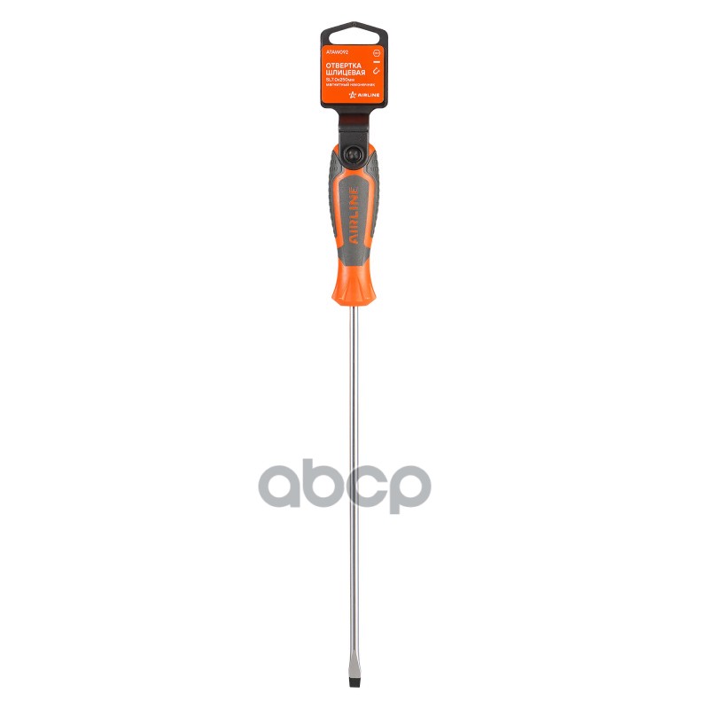 Отвертка шлицевая SL7.0x250мм, магнитный наконечник, пласт.подвес (ATAW092) AIRLINE арт. ATAW092