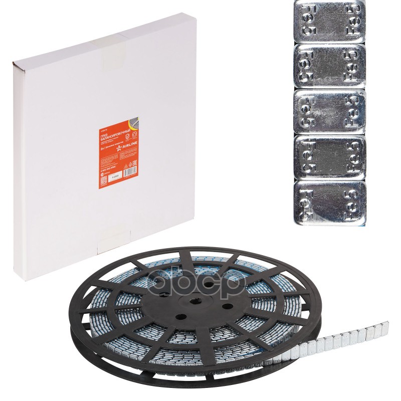 Груз балансировочный самоклеящийся стальной 1000*5гр, катушка (ATRK174) AIRLINE арт. ATRK174