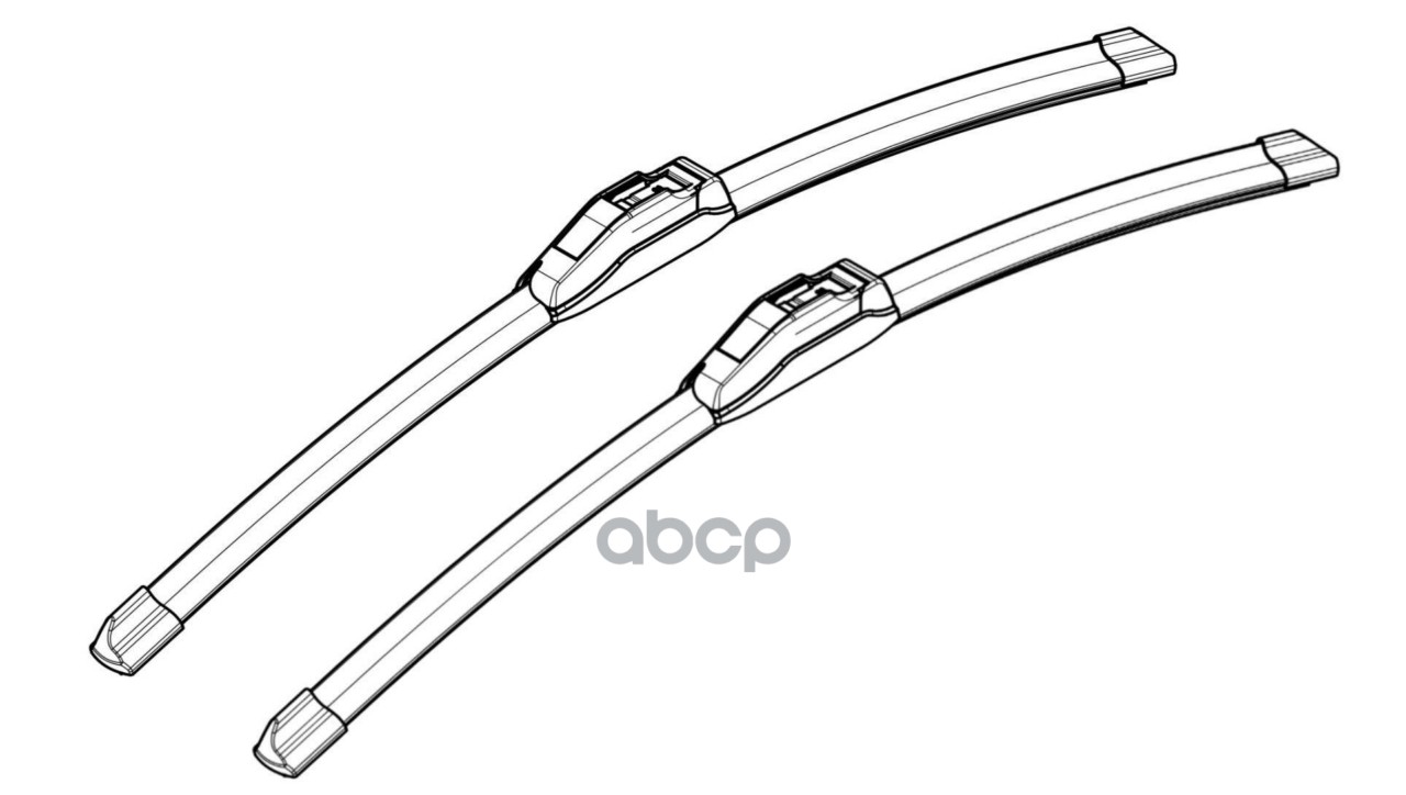 Щетки стеклоочистителя бескаркасные 600/450мм (24/18) PLUS с крепл Крючок 9x3, 9x4 мм (AWBBN0 AIRLINE арт. AWBBN005