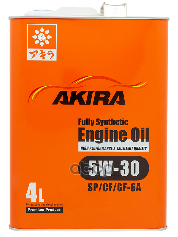 AKIRA Масло моторное AKIRA ENGINE OIL 5W-30 FS SP/CF/GF-6 (4л)