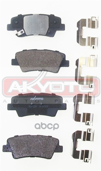 Колодки тормозные дисковые задние HYUNDAI TUCSON 2015</KIA SPORTAGE 2016<   HYUNDAI Elantra AD 2016- AKYOTO арт. akd-12204