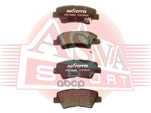 Колодки тормозные дисковые зад AKYOTO арт. AKD12209