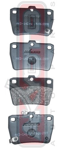 Колодки Тормозные Дисковые Задние AKYOTO арт. AKD1424