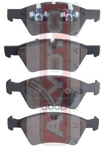 Колодки Тормозные Дисковые Перед AKYOTO арт. AKD16102