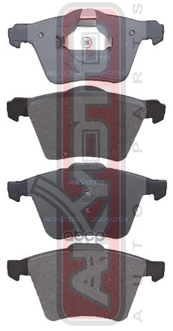 Колодки тормозные дисковые перед AKYOTO арт. AKD17102