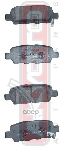 Колодки тормозные дисковые задние NISSAN X-TRAIL NT30 PNT30 T30 2000->  Teana J31 2003->Primera  P AKYOTO арт. akd-2466