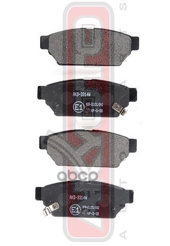 Колодки тормозные дисковые AKYOTO арт. AKD3314