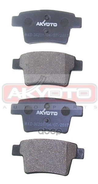 Колодки тормозные дисковые задние GEELY GEELY EMGRAND X7 2014- AKYOTO арт. akd-36201