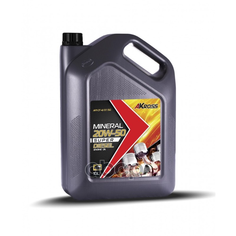 AKross Моторное Масло Akross 20W-50 Super Diesel Сf-4 10 Л (Дизель)