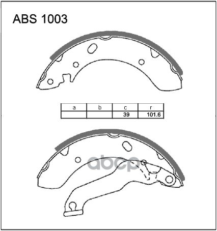 Колодки  торм. барабан. задние Hyundai Elantra 00-> / Hyundai Lantra I  II 90-> ALLIED NIPPON арт. abs1003
