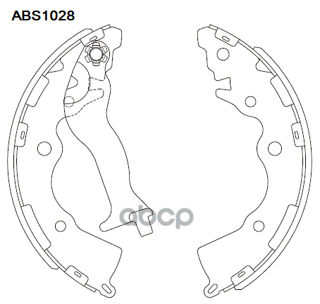 Колодки Тормозные Барабанные | Зад | ALLIED NIPPON арт. ABS1028