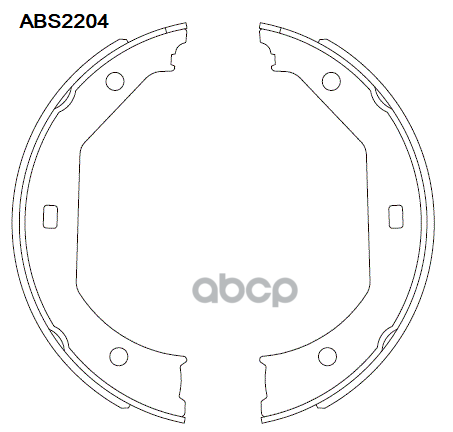 Колодки  торм. барабан. задние BMW 1  3  4  5  X1  X3 ALLIED NIPPON арт. abs2204