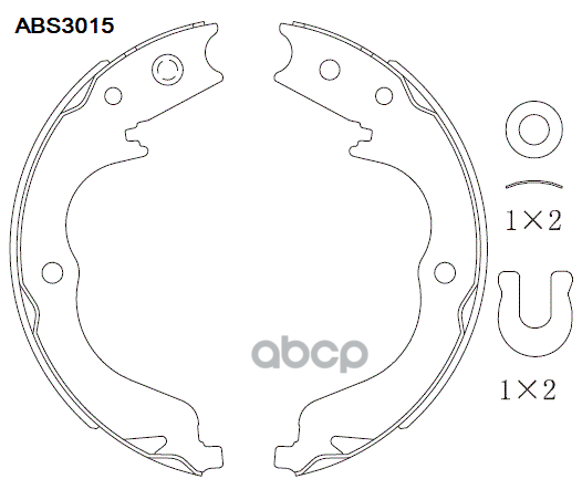 Колодки Тормозные Барабанные | Зад | ALLIED NIPPON арт. ABS3015