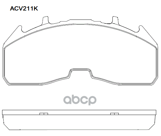 Колодки Тормозные Дисковые Wva (29332) Hcv ALLIED NIPPON арт. ACV211K