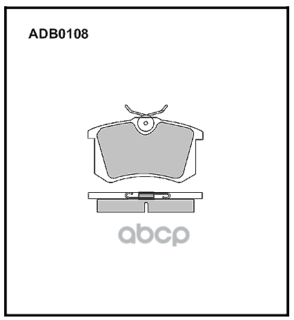 Колодки торм. задние  audi citroen nissan peugeot renault volkswagen ALLIED NIPPON арт. adb0108