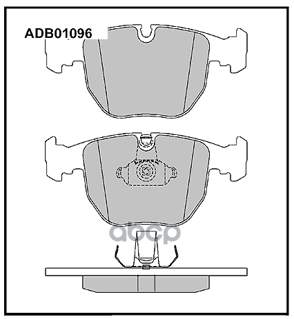 Колодки тормозные передние BMW 5 (E39) 95-03 / BMW 7 (E38) 94-01 / BMW X5 (E53) 00-06 ALLIED NIPPON арт. adb01096