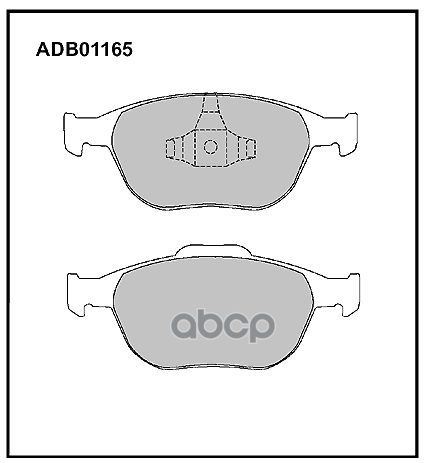 Колодки Тормозные Дисковые | Перед | ALLIED NIPPON арт. ADB01165