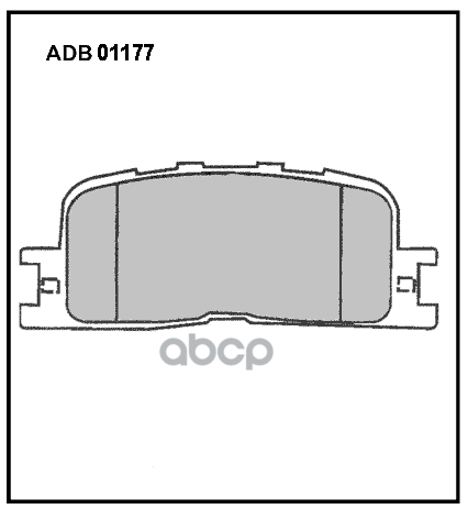 Колодки тормозные задние Toyota Camry (V3-V4) / Toyota Highlander / Lexus ES 96-08 / Chery A5 06 -> ALLIED NIPPON арт. adb01177