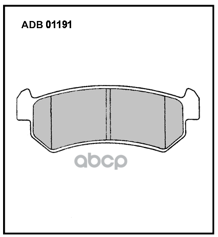 Колодки торм. задние daewoo nubira  chevrolet lacetti 1.6i/1.8i 03> ALLIED NIPPON арт. adb01191