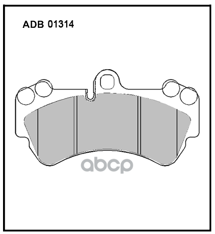 Колодки Тормозные Дисковые | Перед | ALLIED NIPPON арт. ADB01314