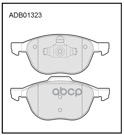 Колодки тормозные передние Ford Focus II  III  Kuga I 08-12  II / Ford Transit Connect 13-> / Mazda ALLIED NIPPON арт. adb01323