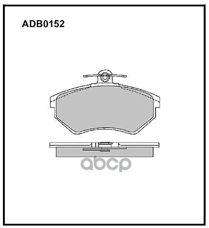 Колодки передние VW Golf II/II/Passat B3/B4/Vento 1,6...2,0L/1,9TDI ALLIED NIPPON ADB 0152 ALLIED NIPPON арт. ADB 0152