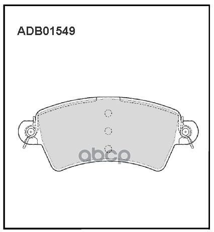 Колодки Тормозные Дисковые | Перед | ALLIED NIPPON арт. ADB01549