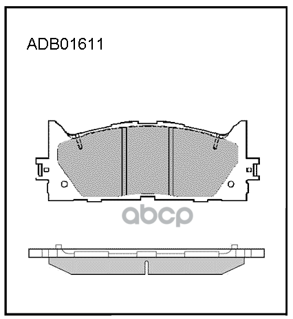 Колодки тормозные передние Toyota Camry (V3  V4  V5) / Lexus ES (V4  V6) ALLIED NIPPON арт. adb01611