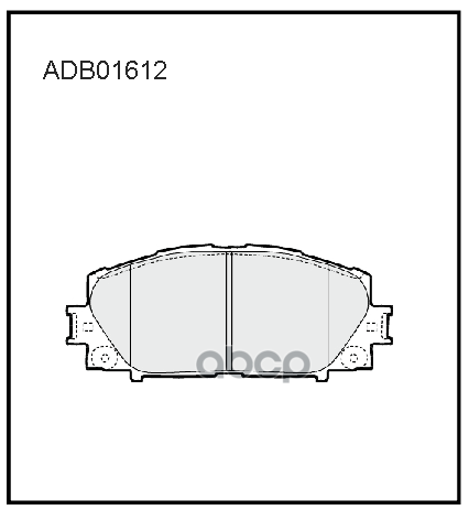 Колодки тормозные передние Toyota Corolla (E16) 12-> / Toyota Yaris  Vitz ALLIED NIPPON арт. adb01612